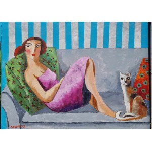 Marlena Lozinska, Girl with a Cat