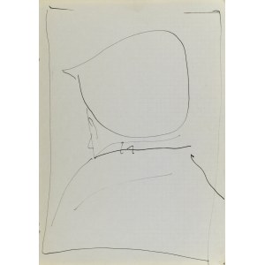 Jerzy PANEK (1918-2001), Büste eines Mannes mit umgekehrter Mütze - Selbstbildnis, 1963