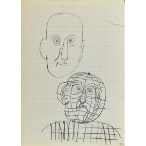 Jerzy PANEK (1918-2001), Skica mužské hlavy, busta muže