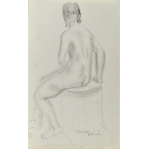 Kasper POCHWALSKI (1899-1971), Akt sediacej ženy, 1941