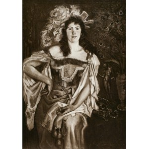 Stanislaw WYSPIAŃSKI (1869-1907), Portrait of H. Leszczynska in the role of Catherine in Shakespeare's Taming of the Shrew