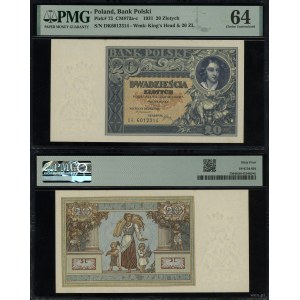 Poland, 20 zloty, 20.06.1931