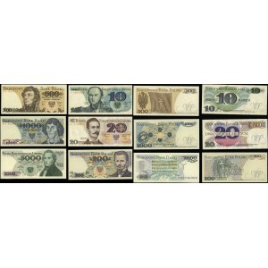 Polska, zestaw 6 banknotów, 1982-1988
