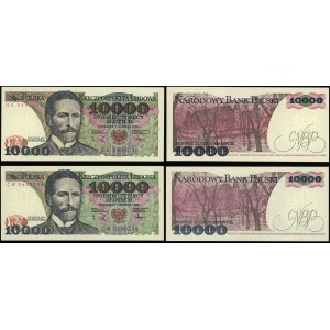 Polska, zestaw: 2 x 10.000 złotych, 1.12.1988