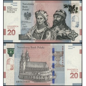 Polsko, 20 PLN, 23.11.2015