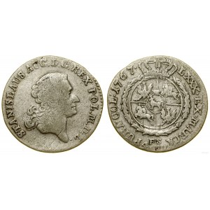 Polsko, zlotý (4 groše), 1767 FS, Varšava
