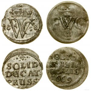 Niemcy, lot 2 x szeląg, 1658, 1669