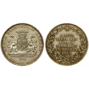 Germany, thaler, 1865 B, Hannover