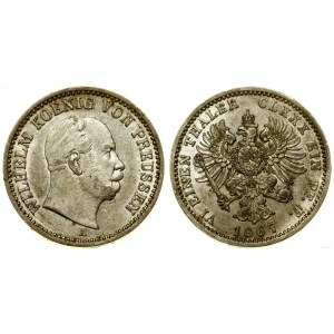 Germany, 1/6 thaler, 1867 A, Berlin