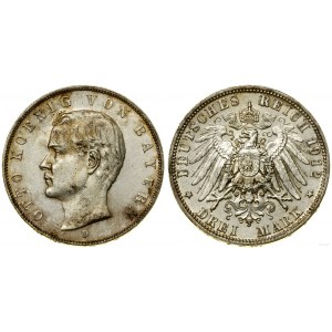 Niemcy, 3 marki, 1912 D, Monachium