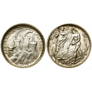 San Marino, 500 lirów, 1976, Rzym