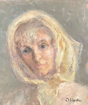 Irena Knothe (1904-1986), Kobieta w chuście, lata 60. XX w.