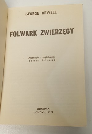ORWELL George - ANIMAL FARM