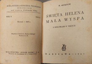 [NAPOLEON] ALDANOV M. - SAINT HELENA SMALL ISLAND. With drawings in the text Warsaw 1937