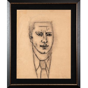 Jerzy Nowosielski (1923-2011), Skizze für ein Gemälde Porträt eines Mannes, 1951