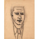 Jerzy Nowosielski (1923-2011), Náčrt obrazu Portrét muža, 1951