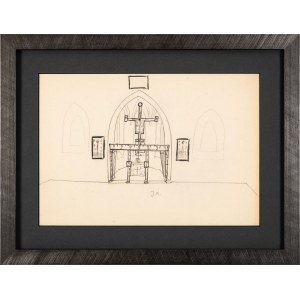 Jerzy Nowosielski (1923-2011), Projekt aranżacji kaplicy pw. Św. Doroty w klasztorze oo. Augustianów w Krakowie, ok. 1970