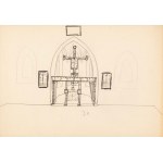 Jerzy Nowosielski (1923-2011), Projekt aranżacji kaplicy pw. Św. Doroty w klasztorze oo. Augustianów w Krakowie, ok. 1970