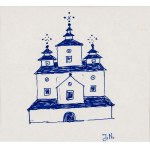 Jerzy Nowosielski (1923-2011), Skizze einer orthodoxen Kirche