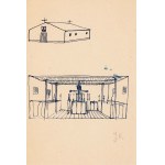 Jerzy Nowosielski (1923-2011), Design of the temple-body and interior, 1950s.