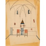 Jerzy Nowosielski (1923-2011), Interior of the temple - double-sided work