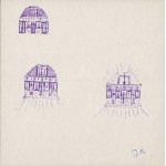 Jerzy Nowosielski (1923-2011), Sketches of the interior design of the Orthodox Church in Orzeszko, 2nd half of the 1960s.