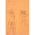 Jerzy Nowosielski (1923-2011), Sketches of a Woman - double-sided work, 1950s.