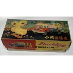 Chiny ciężarówka zabawkowa przewóz kaczek z oryginalnym kartonem lata 60/70-te XX wieku