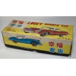 Chiny samochód zabawkowy z oryginalnym kartonem lata 60/70-te XX wieku