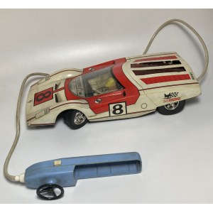 Francja samochód zabawkowy na kabel Ferrari 512S Joustra lata 70-te XX wieku