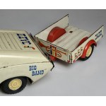 Niemcy samochodzik zabawkowy z przyczepą firmy Ehri lata 70-te XX wieku