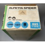 Niemcy samochód zabawkowy Alfa Romeo Alfetta Spider PIKO skala 1:12 na kabel w oryginalnym kartonie