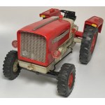 Niemcy traktor zabawkowy z przyczepą PIKO Anker lata 70-te XX wieku
