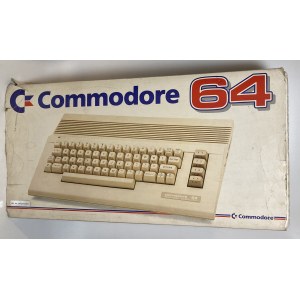 Commodore Komputer Commodore 64 w oryginalnym opakowaniu wraz z zasilaczem i dokumentami