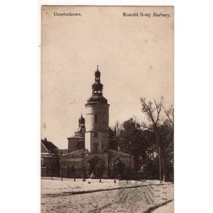 Postkarte - Częstochowa - St. Barbara-Kirche