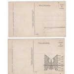 Pre-war Pair of Postcards Depicting Sea Waves - Baltic Sea - Gdynia