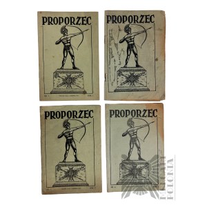 II RP- Sammlung von 4 Stücken der Zeitschrift Proporzec Poznan 1926 Jahr