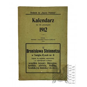 Supplement to Gazeta Polska, Calendar 1912 Plus Ads