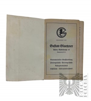 2 WŚ - Kalendarzyk kieszonkowy Gustav Glackner Posen 1941