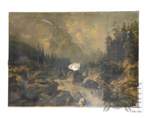 Painting with Mountain Landscape