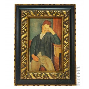 Amedeo Modigliani - Mladý učeň Kopie obrazu v rámu.