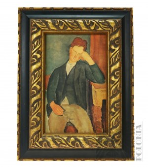 Amedeo Modigliani - “Młody Praktykant” Kopia Obrazu w Ramce. 