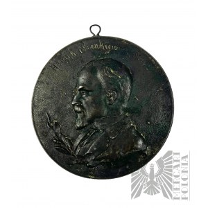 Plakieta medalion Henryk Sienkiewicz 1900 r.