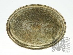 Large Platter Tray with Engraved Flowers