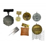 PRL Zestaw Odznaczeń - Przypinka z Korei Północnej, Przypinka Gruzińska ZSSR, &nbsp;Medal DDR, XXX LAT PRL, Brązowy medal w służbie narodu, &nbsp;Brązowy medal zasłużony dla obronności kraju PRL