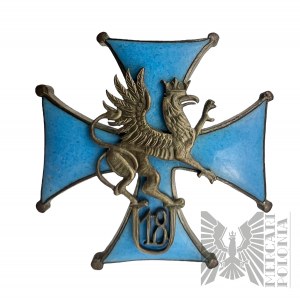 Abzeichen des 18. Ulanenregiments nummeriert - Kopie
