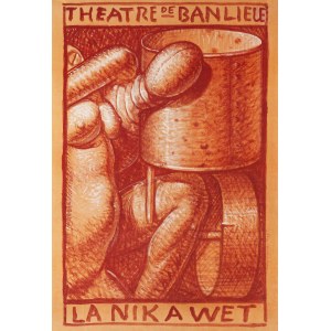 proj. Franciszek STAROWIEYSKI (1930-2009), La Nika Wet, Theatre de Banlieue, 1989