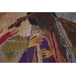 Tapestry Robber Dance, Zakopane, 1920s. Signed H.S.