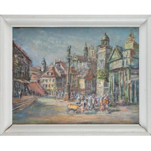 Jan CHRZAN (1905-1993), Walking in the Old Town