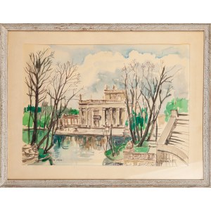 Artist unspecified, Polish (20th century), Lazienki Park, Palace on the Water, 1977